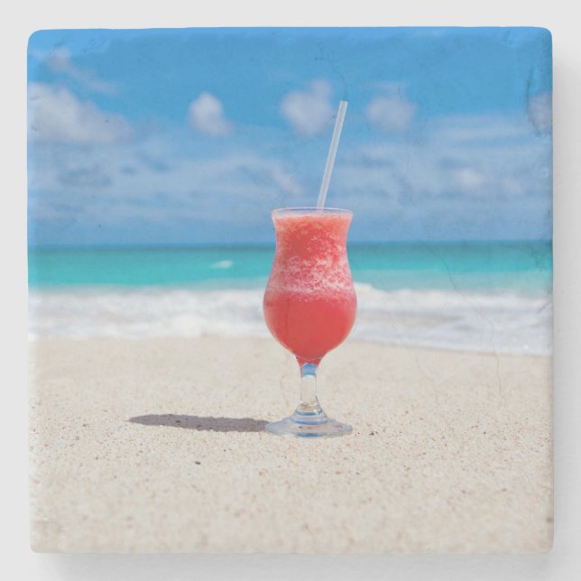 Beach Cheers Stone Coaster (Front)
