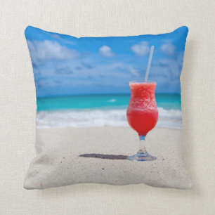 Beach Cheers Throw Pillow