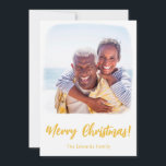 Beach Christmas Card | Coastal Holiday Photo<br><div class="desc">Magical watercolor frame beach Christmas card for coastal family photos! Our modern minimal watercolor family photo Christmas card design is perfect for family holiday cards. Just upload your family photos and watch them magically turn into an artistic watercolor portrait! You can personalize the greeting and the names easily and order...</div>