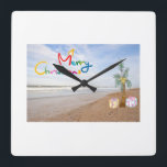BEACH CHRISTMAS CHRISTMAS CLOCK<br><div class="desc">Have some fun this Christmas and DO A BEACH CHRISTMAS or give this cool clock as a GIFT!</div>