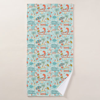 Beach Christmas, coastal holidays, Towel