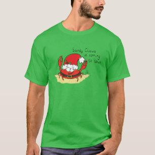 Beach Christmas Crab T-Shirt