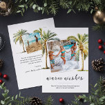 Beach Christmas Holiday<br><div class="desc">Celebrate the holiday season with a tropical twist with our range of Beach Christmas Holiday Cards. Each card thoughtfully integrates two of your cherished family photos amid picturesque illustrations of watercolor palm trees. Convey your 'Warm Wishes' to friends and family in a personalized message, wrapped in a sun-kissed, beach-inspired theme....</div>