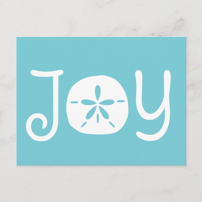 Beach Christmas Holiday Joy Sand Dollar (Front)