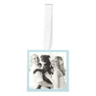 Beach Christmas Photo Collage Cube Ornament