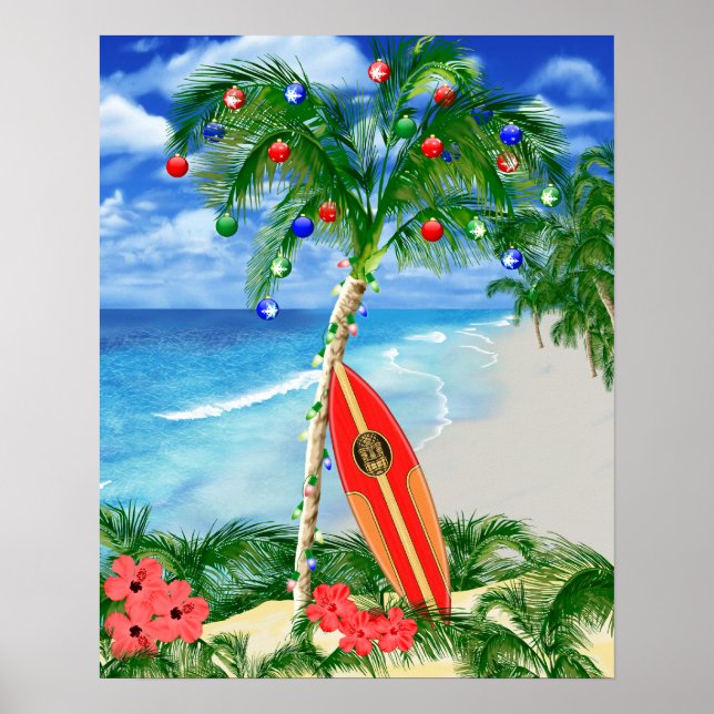 Beach Christmas Poster (Front)