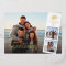 Beach Christmas Script 3 Photo Collage Gold