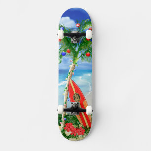 Beach Christmas Skateboard
