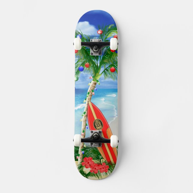 Beach Christmas Skateboard (Front)