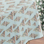 Beach Christmas Tablecloth<br><div class="desc">Get into the holiday spirit with this festive Christmas tablecloth featuring a repeating pattern of Christmas trees made of shells and starfish. Perfect for bringing beachy holiday vibes to your dining setup, this tablecloth is a fun and stylish option for anyone living in tropical places like Florida, Hawaii, or the...</div>