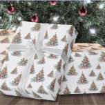 Beach Christmas Tree Pattern Wrapping Paper<br><div class="desc">Celebrate the holidays with a bit of surf and sand with this shell and starfish Christmas Tree pattern wrapping paper. Wish your loved ones a happy holiday season in beachy style. Whether you live in a beach or tropical location like Florida, California, Bahamas, or just love the beach look, this...</div>