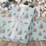 Beach Christmas Tree Pattern Wrapping Paper<br><div class="desc">Celebrate the holidays with a bit of surf and sand with this shell and starfish Christmas Tree pattern wrapping paper. Wish your loved ones a happy holiday season in beachy style. Whether you live in a beach or tropical location like Florida, California, the Bahamas, or just love the beach look,...</div>