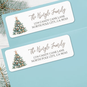 Beach Christmas Tree Return Address
