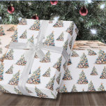 Beach Christmas Wrapping Paper<br><div class="desc">Get into the holiday spirit with this unique Christmas wrapping paper featuring a Christmas tree pattern made of shells and starfish. Perfect for wrapping beachy holiday wishes, this paper is ideal for anyone living in tropical places like Florida, Hawaii, or the Bahamas, or for those who simply adore the beach...</div>