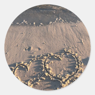 Beach   classic round sticker