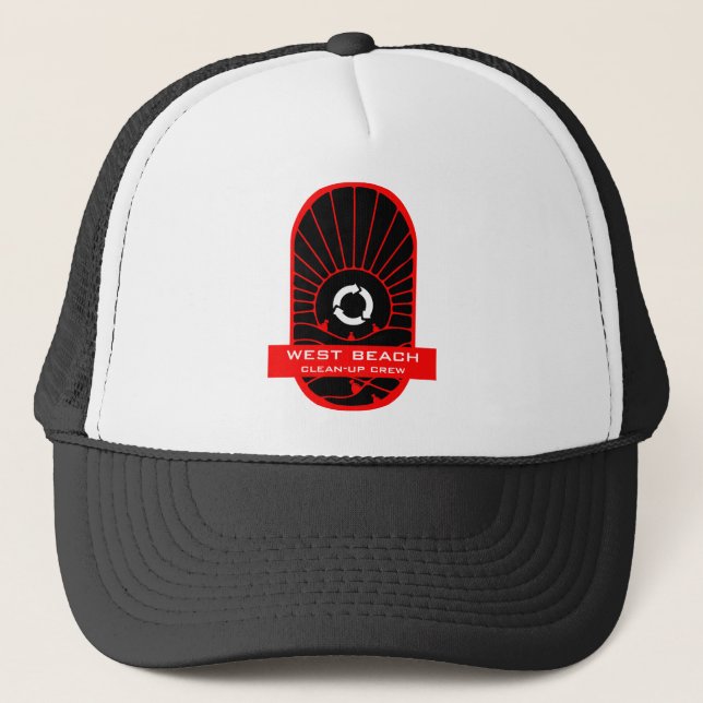 Beach Clean - Up Volunteer Crew Trucker Hat (Front)