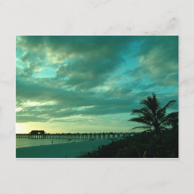 beach clouds postcard (Front)