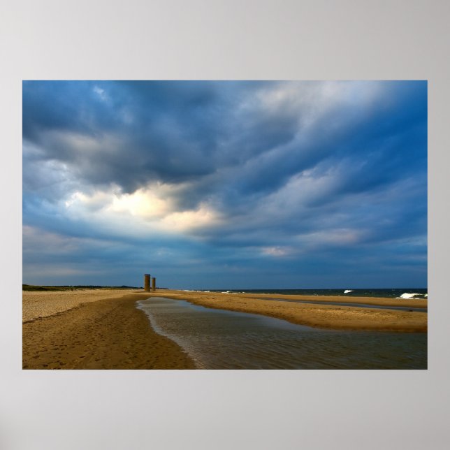 Beach Clouds Poster (Front)