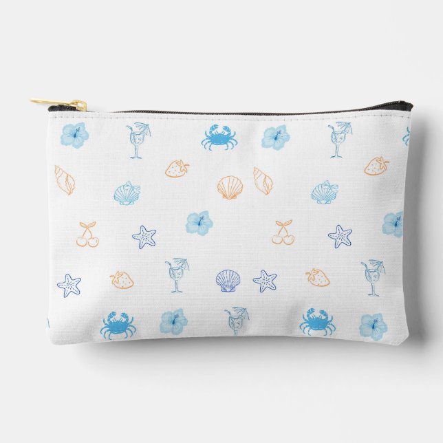 Beach Club Birthday Accessory Pouch (Front)