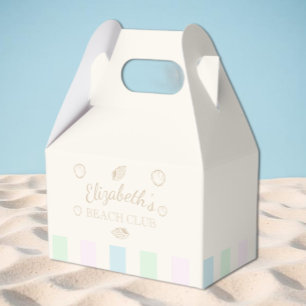 Beach Club Birthday Favor Box