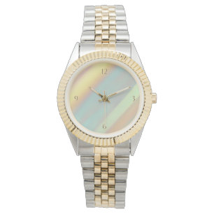 Beach Coastal Blue Green Yellow Colourful  Watch