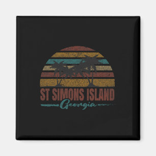 Beach Coastal City Vacation Souvenir St Simons Isl Magnet