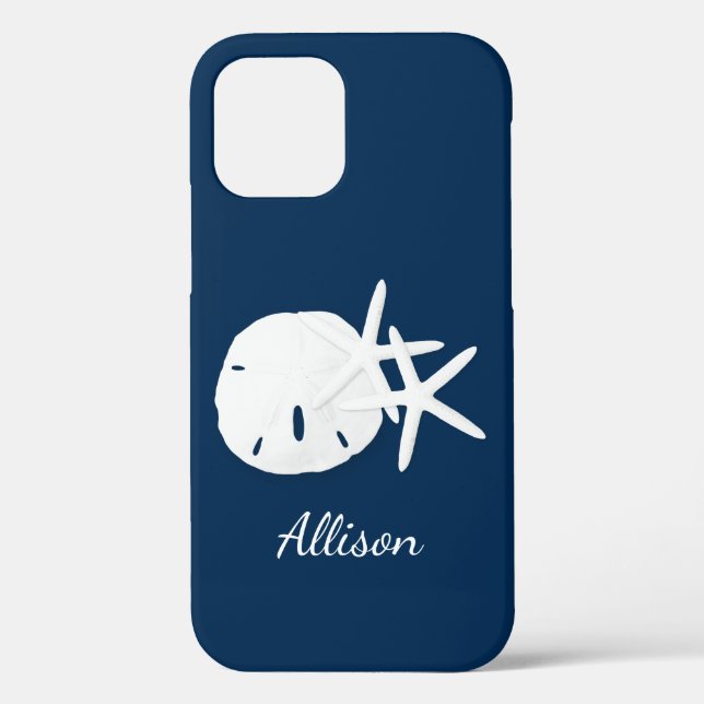 Beach Coastal Navy Blue  Case-Mate iPhone Case (Back)
