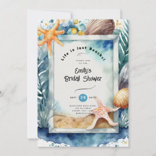Beach Coastal Ocean BABYSHOWER BIRTHDAY WEDDING Invitation