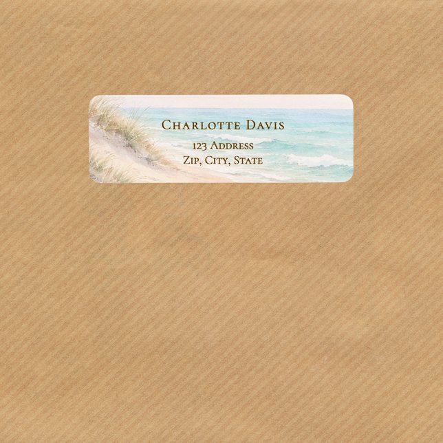 Beach coastal ocean return address  (Créateur téléchargé)