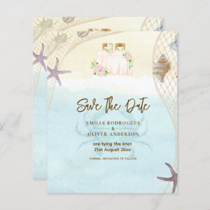 Beach Coastal Save the Date Sand Ocean Life