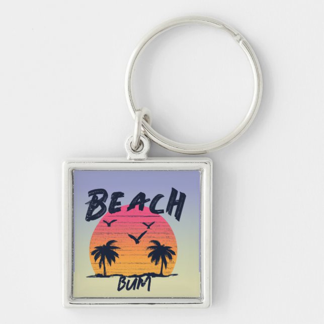 Beach/coastal/tropical/Hawaiian Keychain (Front)