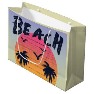 Beach/coastal/tropical/Hawaiian Large Gift Bag