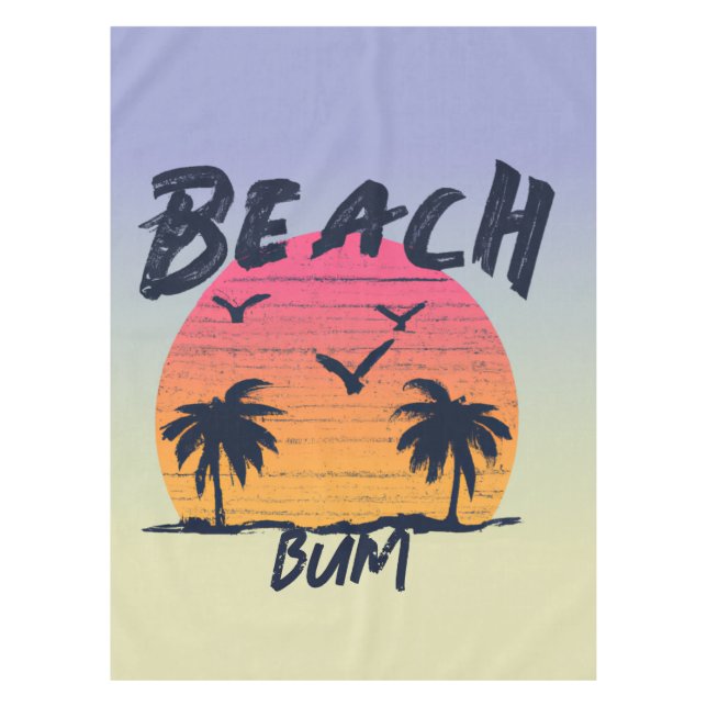 Beach/coastal/tropical/Hawaiian Tablecloth (Front)