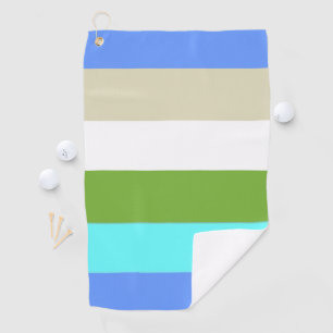 Beach Colour Stripes of Sint Maarten Golf Towel