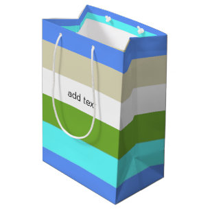 Beach Colour Stripes of Sint Maarten Medium Gift Bag