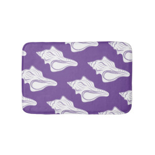 Beach Conch Shell Pattern Bath Mat