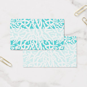 Beach Coral Reef Pattern Nautical White Blue