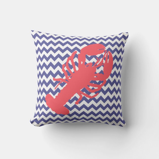 Beach Cottage Homard Coussin d'accent (Recto)