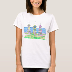 Beach Cottage Trio 2 Turqoise Tshirt
