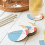 Beach Country Club | Bachelorette  Round Paper Coaster<br><div class="desc">These make for some fun swag favours in your bachelorette welcome bags for your best girls! Coaster favours are perfect to catch the attention of your guests. Set an unforgettably lovely table that is personalized with your specially made coasters that not only fit the event, but they also make the...</div>