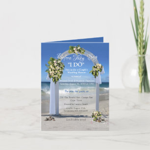 Beach Couple Shower Invitation