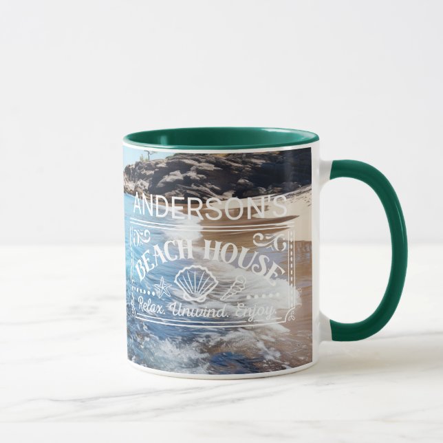 Beach Cove Painting Mug (Right)