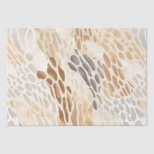 Beach Cream Abstract Animal Wedding Tissue Paper