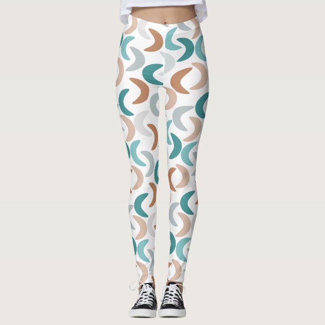 Beach Crescents  Leggings (Front)