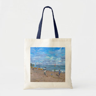 Beach cricket Abersoch 2013 Tote Bag