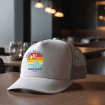 Beach Cruise Family Reunion Matching Retro Trucker Hat<br><div class="desc">Going on a family cruise vacation? Customize these camping retro designs for the whole family by adding your family name or custom text, and year of the adventure. I hope it’s not just about the cool design that caught your eye but the fact you’ll never find it in a department...</div>