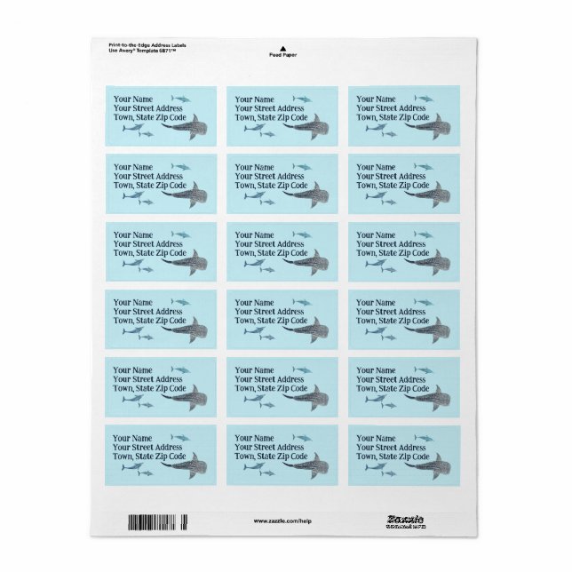 Beach Cruisers Label (Full Sheet)