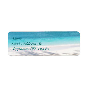 Beach custom return address labels
