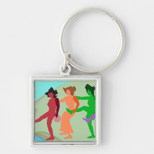 Beach Dance Keychain (Front)