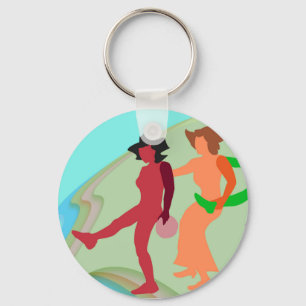 Beach Dance Keychain
